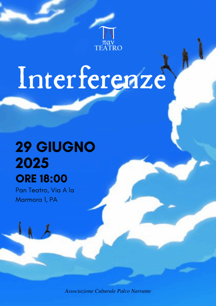 Locandina spettacolo di fine anno 24/25 del corso adolescenti "Interferenze"
